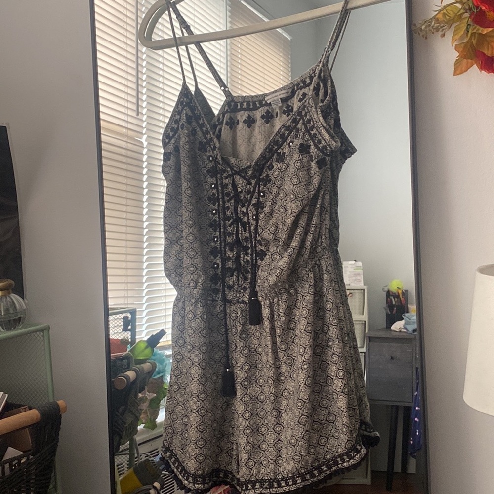 AE: Black and White Romper